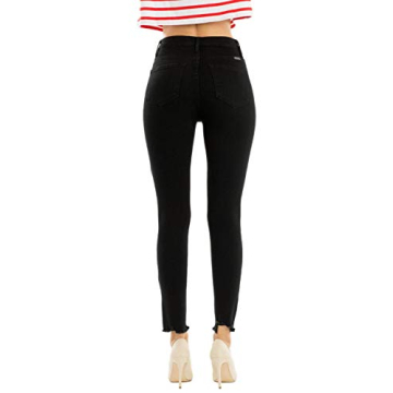 Kan Can Bianca High Rise Black Skinny Jeans for Women