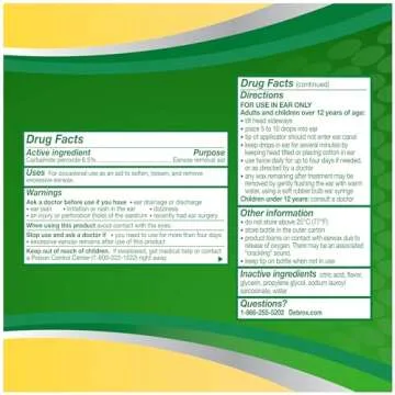 Debrox Ear Wax Removal Drops for Safe Ear Cleaning