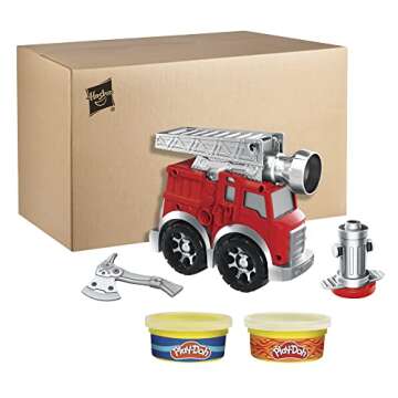 Play-Doh Wheels Fire Engine Playset - Creative Fun with Non-Toxic Modeling Compounds