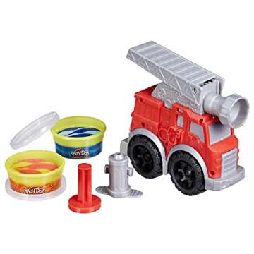 Play-Doh Wheels Fire Engine Set with Non-Toxic Modeling Fun
