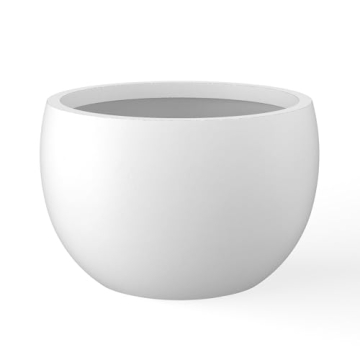 Kante 11.8" Dia Round Concrete Planter - Stylish Indoor/Outdoor Pot