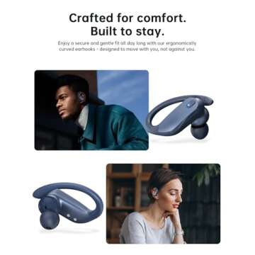 NDO Sport Bluetooth Earbuds – 48H Playtime, IPX7 Waterproof, ENC Mic, Lightweight Fit