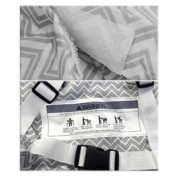 2-in-1 Baby Shopping Cart & Highchair Cover with Storage