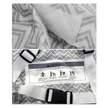 2-in-1 Baby Shopping Cart & Highchair Cover with Storage