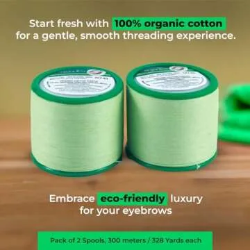 Organic Cotton Thread for Eyebrows Threading Thread Eyebrow Facial Hair Upperlips Shaping Hair Remov...