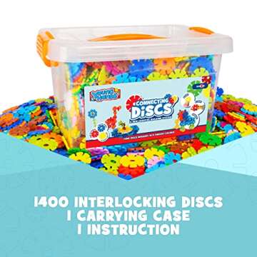 Creative Kids 600 Piece Interlocking Disc Set