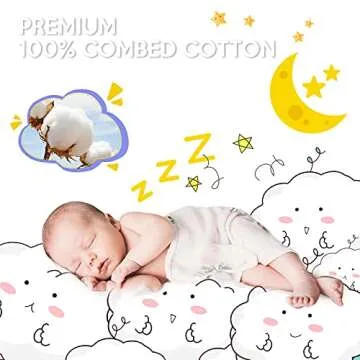 Ourcan Baby Swaddle Blankets for Boy Girl 0-3 Months 3-6 Months, Newborn Swaddle Adjustable Infant Wraps 3-Pack, 100% Combed Cotton, Large Size