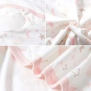 Ourcan Baby Swaddle Blankets for Boy Girl 0-3 Months 3-6 Months, Newborn Swaddle Adjustable Infant Wraps 3-Pack, 100% Combed Cotton, Large Size