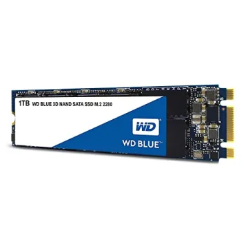 Western Digital 1TB WD Blue 3D NAND Internal PC SSD - SATA III 6 Gb/s, M.2 2280, Up to 560 MB/s - WD...