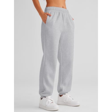 Women’s Fleece-Lined High Waist Joggers Winter Sweatpants