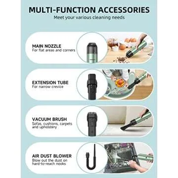 Chuboor Handheld Vacuum - Cordless Mini Car Cleaner