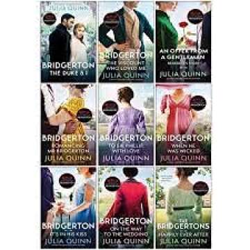 "Bridgerton Family Series Collection 9 Books Set Paperback – Sep 1, 2021 by Julia Quinn (Author)"