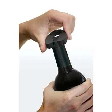 Ozeri Pro Electric Wine Bottle Opener with Wine Pourer, Stopper, Foil Cutter and Elegant Recharging Stand