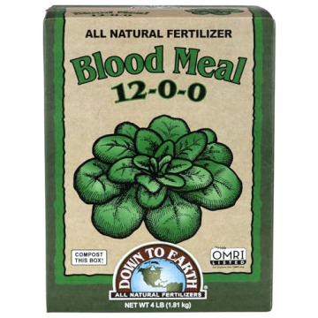 Down To Earth Blood Meal Fertilizer Mix 12-0-0 - Organic 5 lb