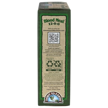 Down to Earth Blood Meal Fertilizer Rich Organic 5 lb