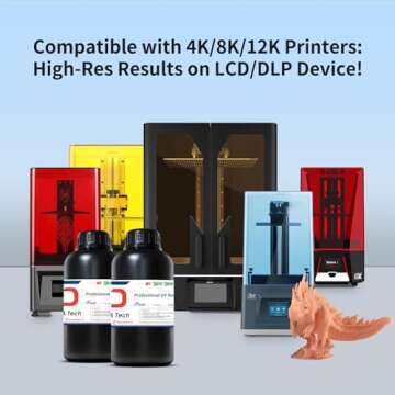 Siraya Tech Fast ABS-Like 3D Printer Resin 405nm UV-Curing Non-Brittle High Precision 3D Printing Liquid Standard Photopolymer Resin for LCD DLP 3D Printing 8K Capable (Creamy, 1kg)