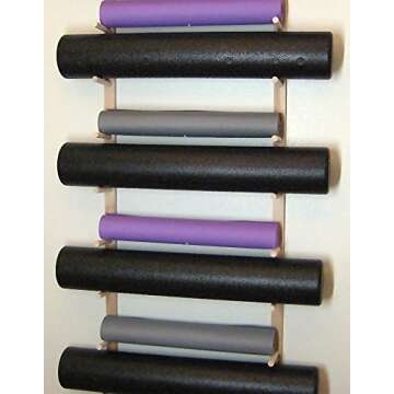 Modular Classy Wood Rack for Yoga Mats & Rollers