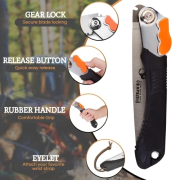 EverSaw Folding Hand Saw for Camping and Gardening
