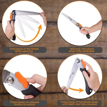 EverSaw Folding Hand Saw for Camping and Gardening