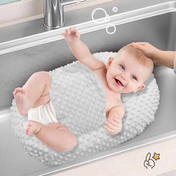 KAKIBLIN Inflatable Bathtub, Bathtub Bather, Inflatable Baby Bath Bather, Swaddle Wings and Storage Bag, Portable Travel Infant Bathtub for Newborns and Infants 0-6 Months