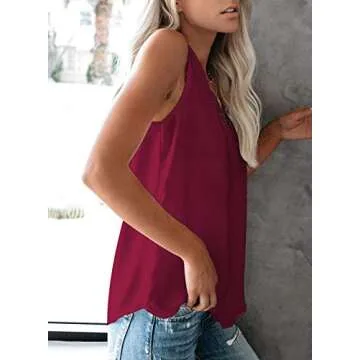 VIISHOW Women’s Stylish V Neck Lace Tank Top