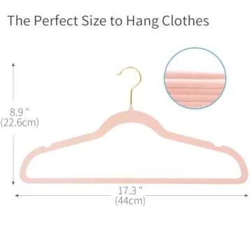 ManGotree Velvet Hangers - No-Slip & Space-Saving