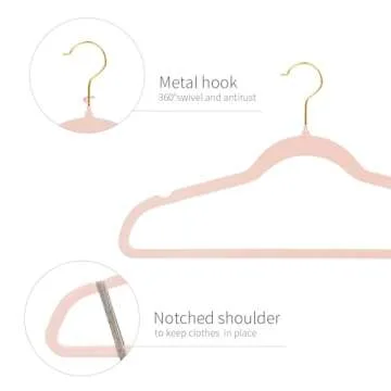 ManGotree Velvet Hangers - No-Slip & Space-Saving