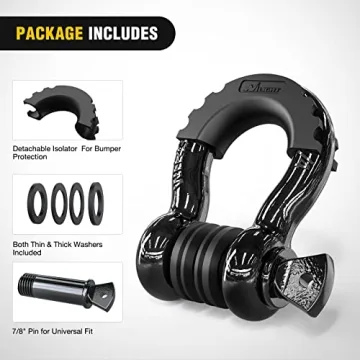 Durable 4.75 Ton D-Ring Shackles for Recovery