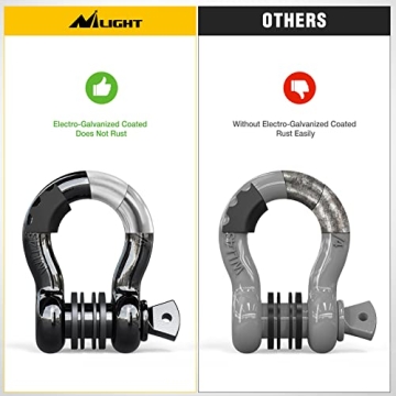 Durable 4.75 Ton D-Ring Shackles for Recovery