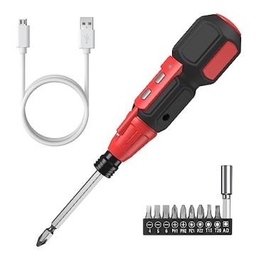 ORIA Electric Screwdriver Set, Rechargeable Cordless Screwdriver, Power Screwdriver, Small Repair To...