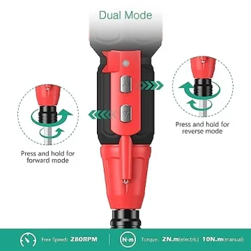 ORIA Electric Screwdriver Set, Rechargeable Cordless Screwdriver, Power Screwdriver, Small Repair Tool Kit with LED Light, 1/4'' Bit Holder, for Phones, Glasses, Camera, Laptop