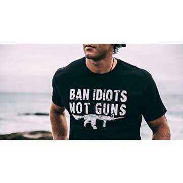 Patriotic American Flag Men’s T-Shirt, Heavyweight Classic Fit Short Sleeve Shirt Men's Tees