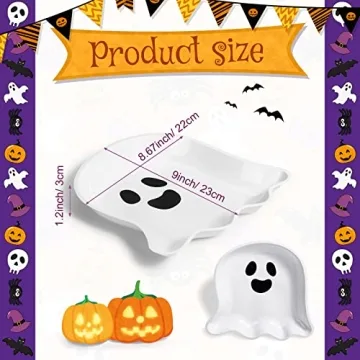 Sawysine Halloween Party Trays Pumpkin Cat Ghost Designs