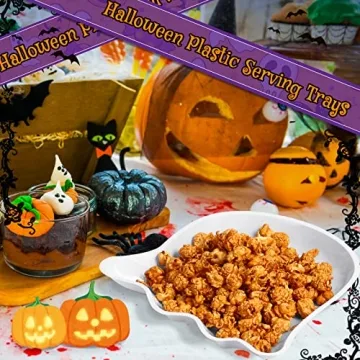 Sawysine Halloween Party Trays Pumpkin Cat Ghost Designs