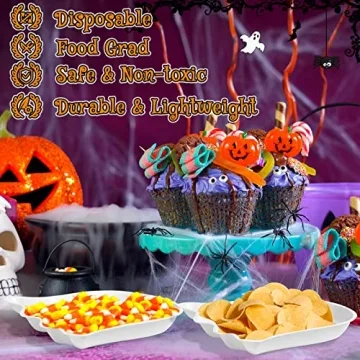 Sawysine Halloween Party Trays Pumpkin Cat Ghost Designs