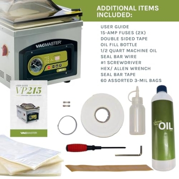 VacMaster VP215 Chamber Vacuum Sealer for Pro Performance