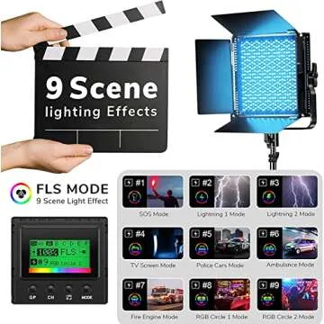 Wireless RGB LED Photography Light with Remote