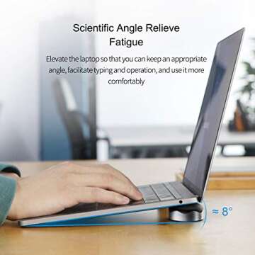 Hagibis Ergonomic Laptop Cooling Pad - Portable Magnetic Stand