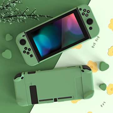 eXtremeRate Matcha Green Back Cover for Nintendo Switch