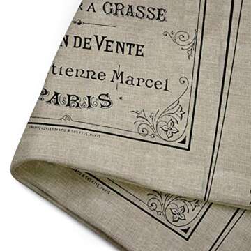 Emvency Throw Pillow Cover Vintage Advertisement French Perfume Ad Paris France Chic Decorative Pillow Case Home Decor Square 20 x 20 Inch Pillowcase