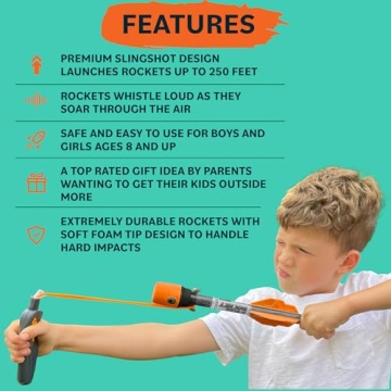 Fun Toy Rocket Launcher for Kids - Outdoor Joy for Ages 3-13!