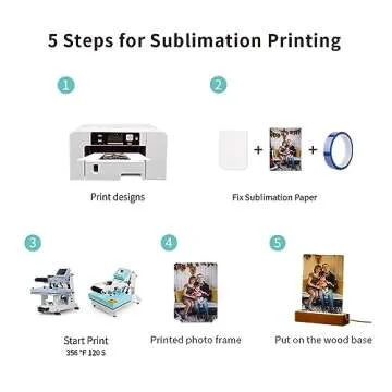 PYD Life 4 Pack Sublimation LED Acrylic Frames Night Lights