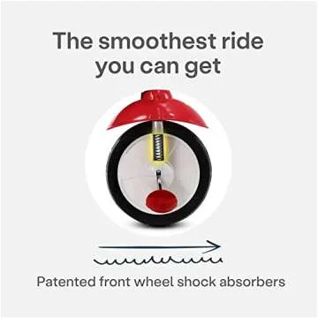 smarTrike Breeze Plus Toddler Tricycle Push Bike – Adjustable Trike for Baby, Toddler, Infant Ages 15 Months to 3 Years (Red)