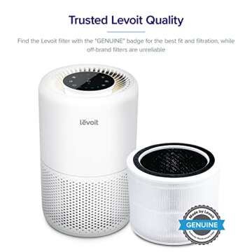 LEVOIT Air Purifier Core 200S-P Air Filter Replacement, Genuine 3-in-1 Filters, High-Efficiency Acti...