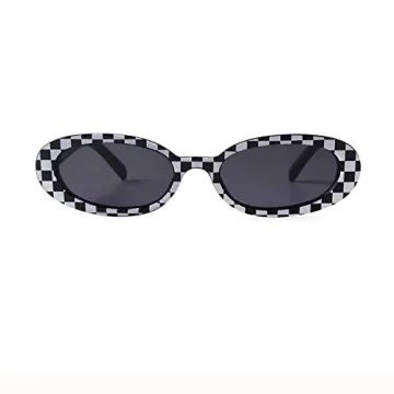 ADE WU 90s Oval Sunglasses with UV Protection