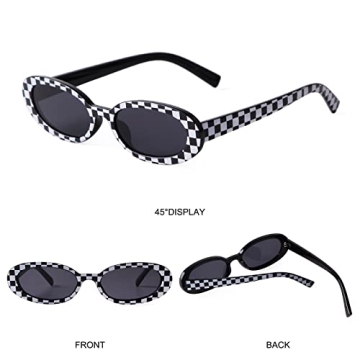 ADE WU 90s Oval Sunglasses with UV Protection