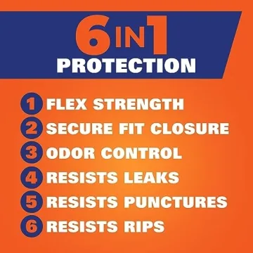 Hefty Ultra Strong Fabuloso Kitchen Trash Bags 80 Count