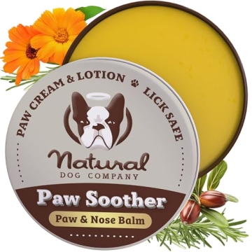 Natural Dog Company Paw Soother Balm for Dogs 2oz Tin, Organic Soothing & Moisturizing Relief for Dr...