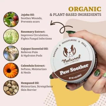 Natural Dog Company Paw Soother Balm for Paws 2oz