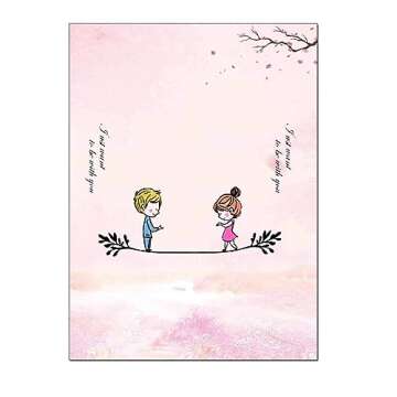 30 Stationery Writing Paper with 18 Self Adhesive Envelopes, Stationary Set for Writing Letters, Cute Stick Stationary Set, 6 Unique Designs, Double Sided Printing (48)